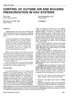 3678 (RP-590) — Control of Outside Air and Building Pressurisation in VAV Systems