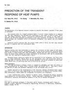 3083 — Prediction of the Transient Response of Heat Pumps