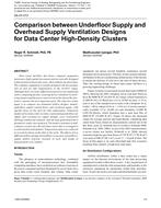 DA-07-013 Comparison between Underfloor Supply and Overhead Supply Ventilation Designs for Data Center High-Density Clusters