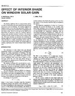 DE-93-04-2 — Effect of Interior Shade on Window Solar Gain