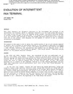 SF-86-11-1 — Evolution of Intermittent Fan Terminal