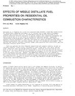 PO-86-06-1 — Effects of Middle Distillate Fuel Properties on Residential Oil Combustion Characteristics