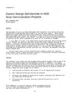 HI-85-04-1 — Control Design Deficiencies in HUD Solar Demonstration Projects