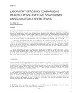 DA-88-06-3 — Laboratory Efficience Comparisons of Modulating Heat Pump Components Using Adjustable Speed Drives