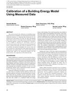 CH-09-037 — Calibration of a Building Energy Model Using Measured Data