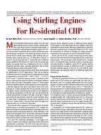 Emerging Technologies: Using Stirling Engines For Residential CHP