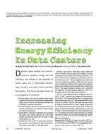 Increasing Energy Efficiency In Data Centers