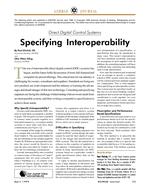 Specifying Interoperability: Direct Digital Control Systems