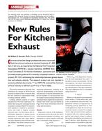 New Rules for Kitchen Exhaust