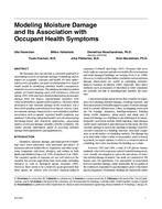 Modeling Moisture Damage and Its Association with Occupant Health Symptoms