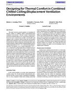 SF-98-04-4 — Designing for Thermal Comfort in Combined Chilled Ceiling/Displacement Ventilation Environments