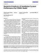 CH-99-14-4 — Numerical Analysis of Ventilation System Performance by COMIS Model