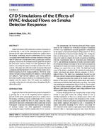 CH-99-01-1 — CFD Simulations of the Effects of HVAC-Induced Flows on Smoke Detector Response