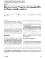 LB-07-047 — Thermodynamic Properties for Saturated Air, an Engineering Correlation