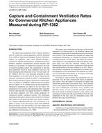 LO-09-012 (RP-1362) — Capture and Containment Ventilation Rates for Commercial Kitchen Appliances Measured during RP-1362