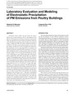 LO-09-082 — Laboratory Evaluation and Modeling of Electrostatic Precipitation of PM Emissions from Poultry Buildings