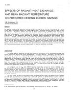 3064 — Effects of Radiant Heat Exchange and Mean Radiant Temperature on Predicted Heating Energy Savings