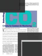 Selecting CO2 Criteria for Outdoor Air Monitoring