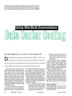 Data Center Cooling: Using Wet-Bulb Economizers