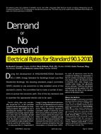 Demand or No Demand: Electrical Rates for Standard 90.1-2010