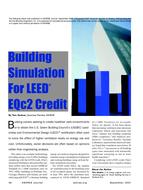 Building Simulation for LEED EQc2 Credit