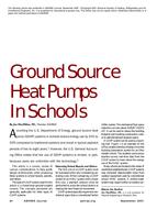 Ground Source Heat Pumps in Schools