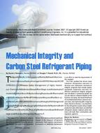 Mechanical Integrity and Carbon Steel Refrigerant Piping