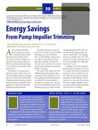 50th Anniversary Feature: Energy Savings from Pump Impeller Trimming