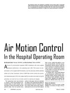 Air Motion Control in the Hospital Operating Room