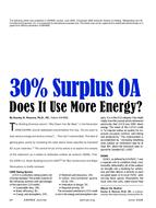 30% Surplus OA: Does It Use More Energy?