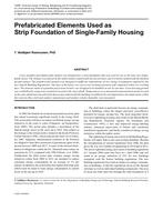 Prefabricated Elements Used as Strip Foundation of Single-Family Housing