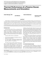 Thermal Performance of a Passive House: Measurements and Simulation