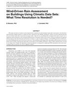 Wind-Driven Rain Assessment on Buildings Using Climatic Data Sets: What Time Resolution is Needed?