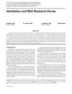 Ventilation and Wall Research House