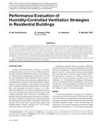 Performance Evaluation of Humidity-Controlled Ventilation Strategies in Residential Buildings