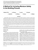 A Method for Including Moisture Safety in the Building Process