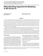 Whole-Building Hygrothermal Modeling in IEA Annex 41