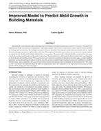 Improved Model to Predict Mold Growth in Building Materials