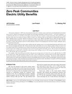 Zero Peak Communities Electric Utility Benefits