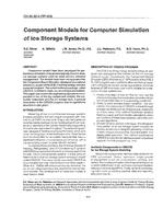 CH-89-22-4 — Component Models for Computer Simulation of Ice Storage Systems