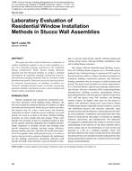 DA-07-032 Laboratory Evaluation of Residential Window Installation Methods in Stucco Wall Assemblies