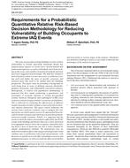 DA-07-031 Requirements for a Probabilistic Quantitative Relative Risk-Based Decision Methodology for Reducing Vulnerability of Building Occupants to Extreme IAQ Events