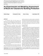 DA-07-030 An Experimental and Modeling Assessment of Room Air Cleaners for Building Protection