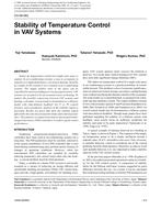 CH-09-062 — Stability of Temperature Control in VAV Systems