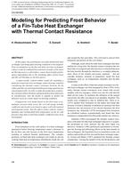 CH-09-055 — Modeling for Predicting Frost Behavior of a Fin-Tube Heat Exchanger with Thermal Contact Resistance