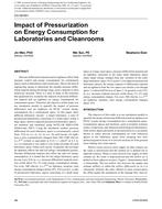 CH-09-051 — Impact of Pressurization on Energy Consumption for Laboratories and Cleanrooms