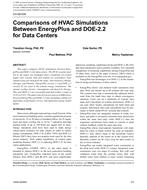 CH-09-039 — Comparisons of HVAC Simulations Between EnergyPlus and DOE-2.2 for Data Centers