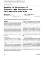 CH-09-031 (RP-1292) — Modeling the Performance of Single-Duct VAV Systems that Use Fan Powered Terminal Units