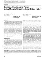 CH-09-023 — Combined Heating and Power Using Microturbines in a Major Urban Hotel