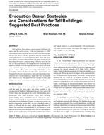 CH-09-020 — Evacuation Design Strategies and Considerations for Tall Buildings: Suggested Best Practices